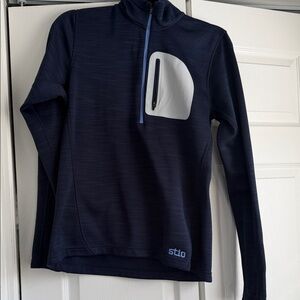 Stio Midnight Blue Pullover with White Accent